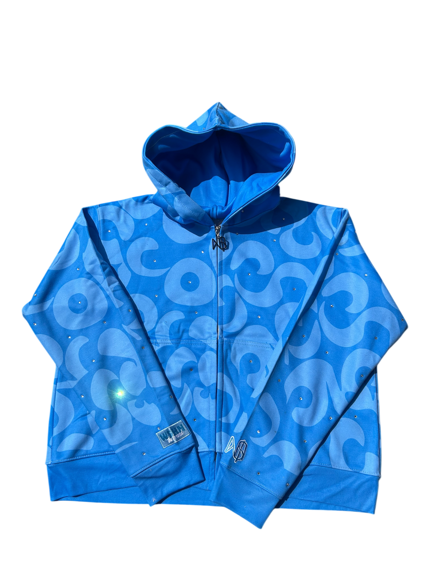 WiSHIN Hoodie Rhinestones