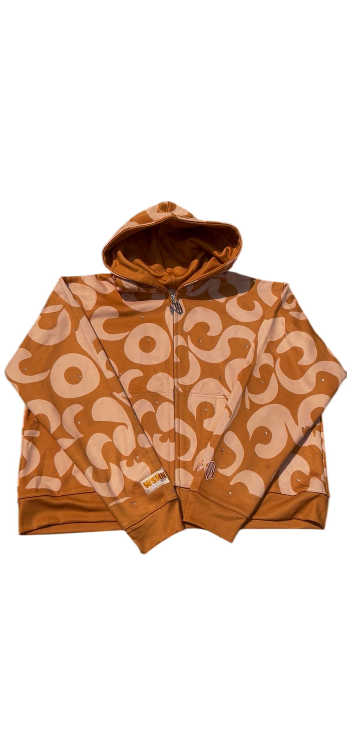 WiSHIN Hoodie Rhinestones